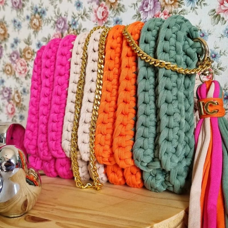 ISA CROCHÊ|Bolsa Arco Íris