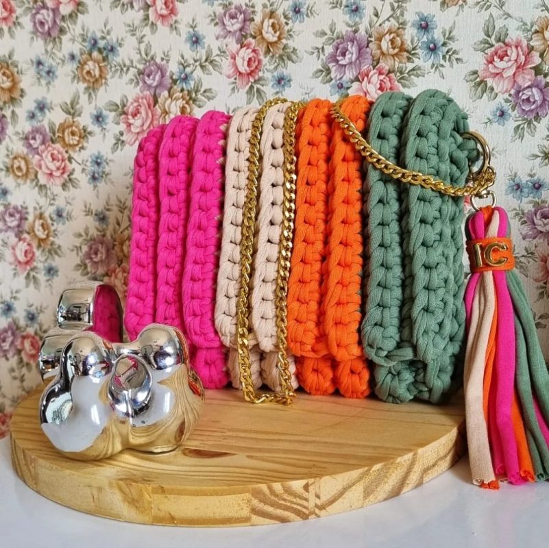 ISA CROCHÊ|Bolsa Arco Íris